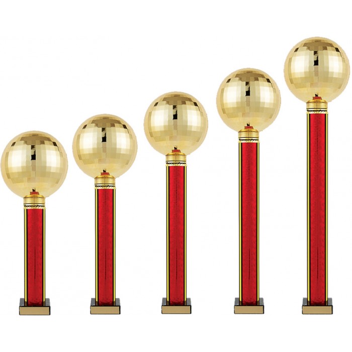 RED COLUMN DANCE TOWER TROPHY - 5 SIZES (380MM - 580MM) ***bulk buy discounts available***